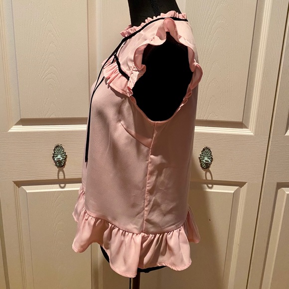 Pastel Pink Ruffle Blouse - Picture 3 of 6